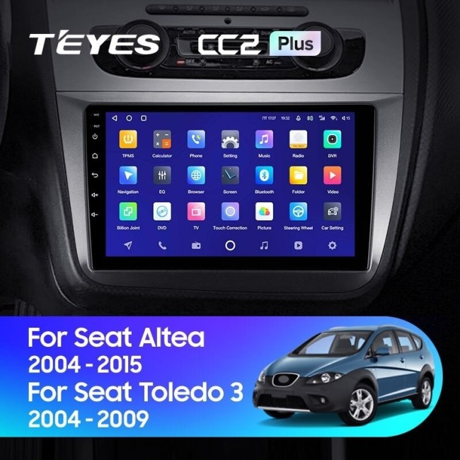 Штатная магнитола Teyes CC2 Plus 3/32 Seat Altea 5P (2004-2015)