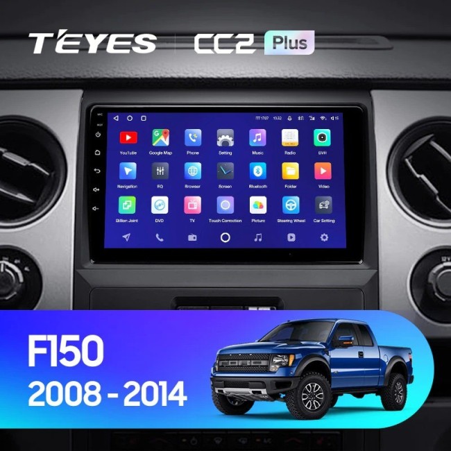 Штатная магнитола Teyes CC2 Plus 4/64 Ford F150 P415 Raptor (2008-2014) F2