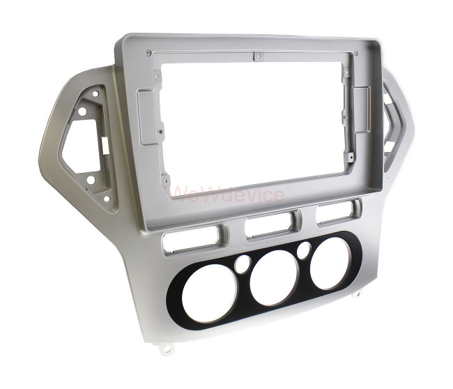 Рамка магнитолы 10.2" (Серебряный) для FORD Mondeo 2006-2010