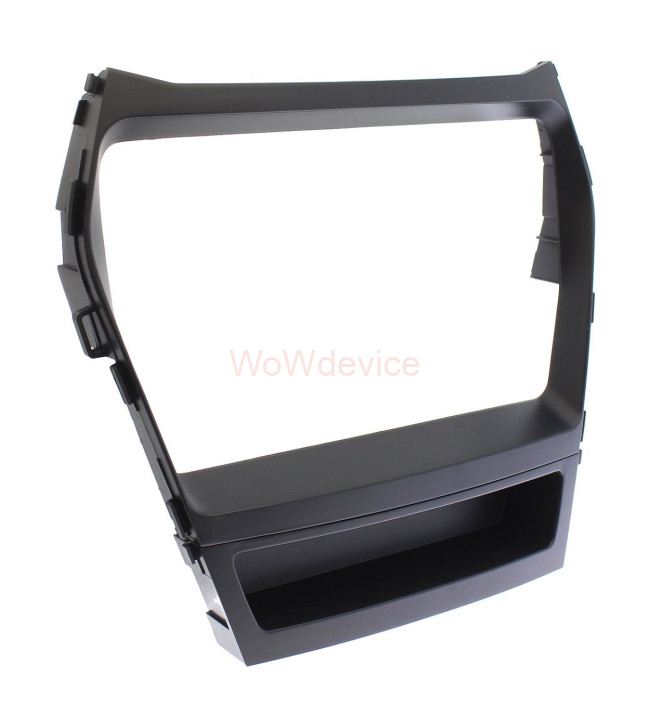 Рамка магнитолы 9.0" (цв.Черный) для HYUNDAI Santa Fe, iX-45 2012-2019 с навигацией