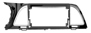 Рамка магнитолы 9.0" (цв.Глянцевый Черный) для KIA K4 Cachet 2017-2018