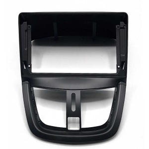 Рамка магнитолы 9.0" (цв.Черный) для PEUGEOT (207) 2006-2015