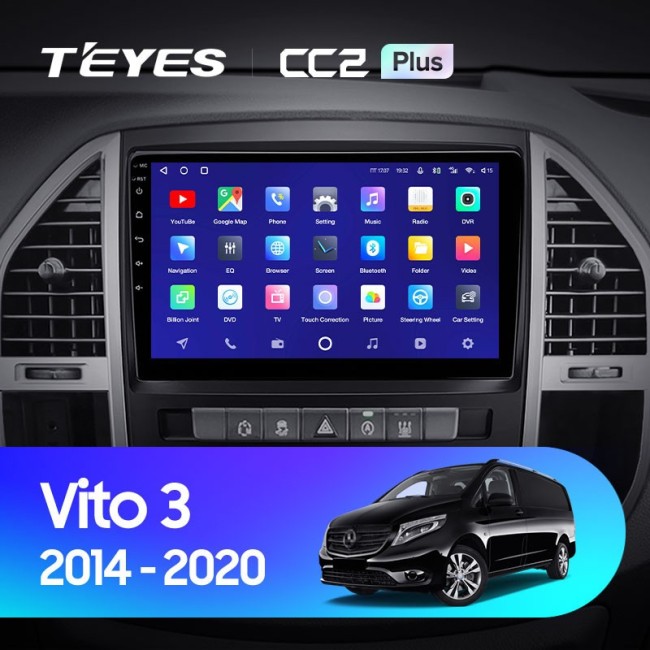 Штатная магнитола Teyes CC2 Plus 3/32 Mercedes-Benz Vito 3 W447 (2014-2020)
