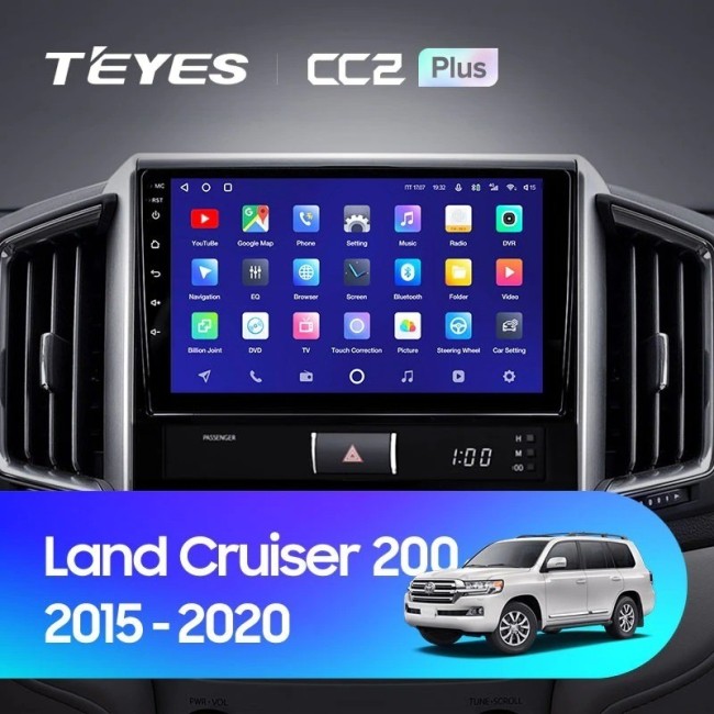 Штатная магнитола Teyes CC2 Plus 6/128 Toyota Land Cruiser 200 (2015-2018)