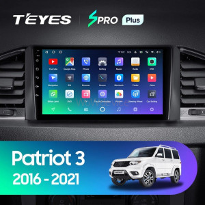 Штатная магнитола Teyes SPRO Plus 4/32 UAZ Patriot 3 (2016-2021) F1