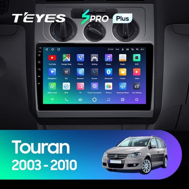 Штатная магнитола Teyes SPRO Plus 4/64 Volkswagen Touran (2003-2015)