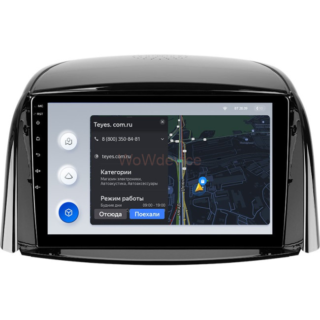 Штатная магнитола Teyes X1 4G 2/32 Renault Koleos (2008-2016) Тип-A