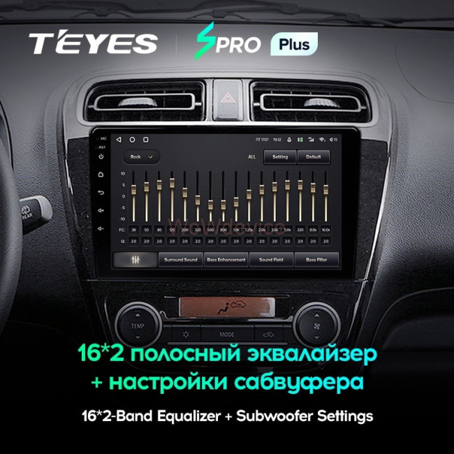 Штатная магнитола Teyes SPRO Plus 6/128 Mitsubishi Mirage 6 (2012-2018)