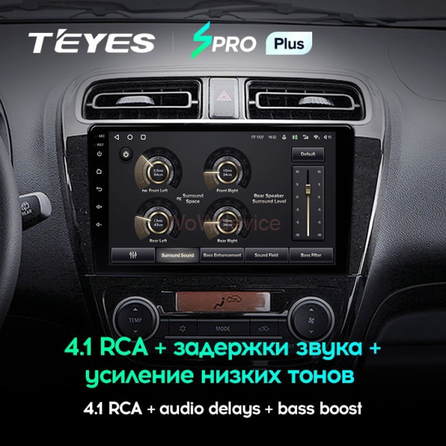 Штатная магнитола Teyes SPRO Plus 6/128 Mitsubishi Mirage 6 (2012-2018)
