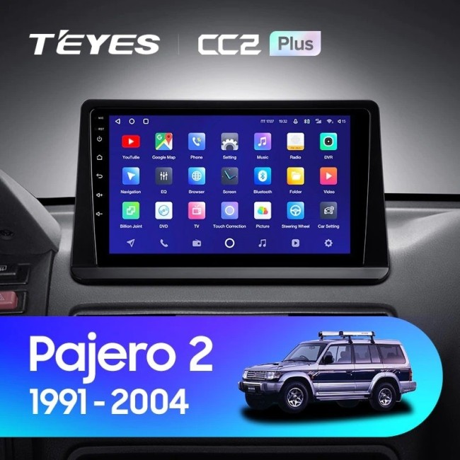 Штатная магнитола Teyes CC2L Plus 1/16 Mitsubishi Pajero 2 (1991-2004)