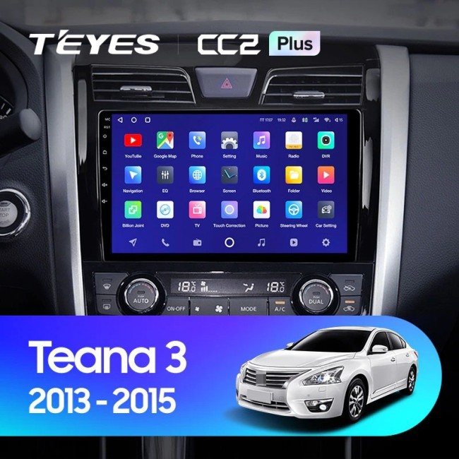 Штатная магнитола Teyes CC2 Plus 3/32 Nissan Teana J33 (2013-2015) Тип-C
