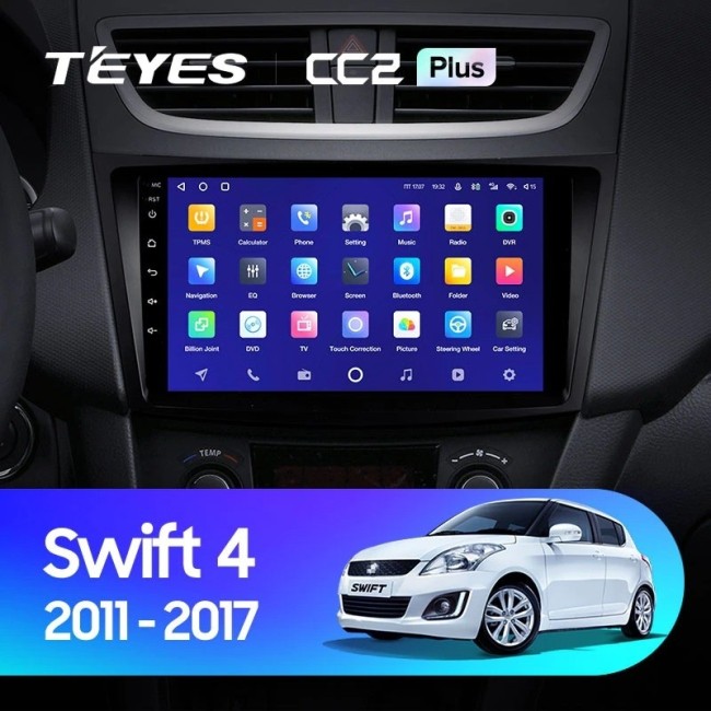 Штатная магнитола Teyes CC2L Plus 1/16 Suzuki Swift 4 (2011-2017)