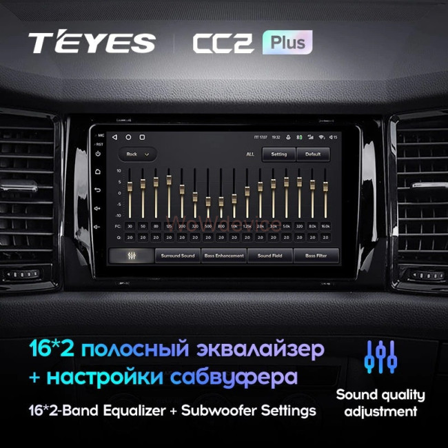 Штатная магнитола Teyes CC2 Plus 3/32 Skoda Karoq (2017-2022) Тип-B