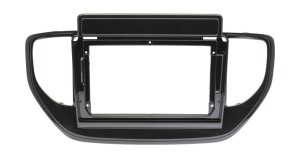 Рамка магнитолы 9.0" (цв.Глянцевый Черный) для HYUNDAI Solaris, Verna 2020+