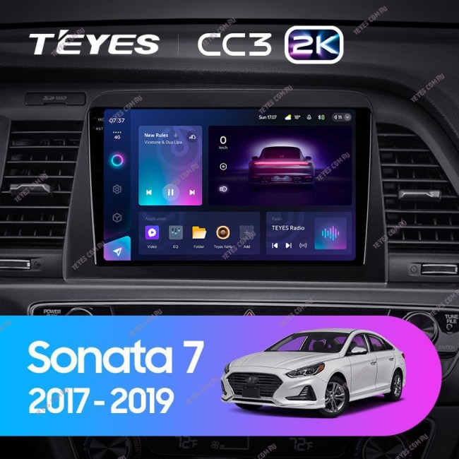 Штатная магнитола Teyes CC3 2K 3/32 Hyundai Sonata 7 LF (2017-2019)