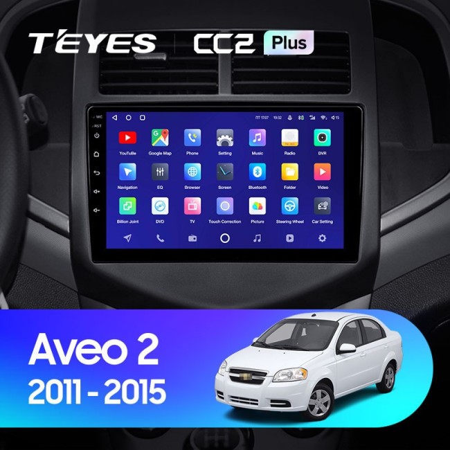 Штатная магнитола Teyes CC2 Plus 6/128 Chevrolet Aveo 2 (2011-2015)