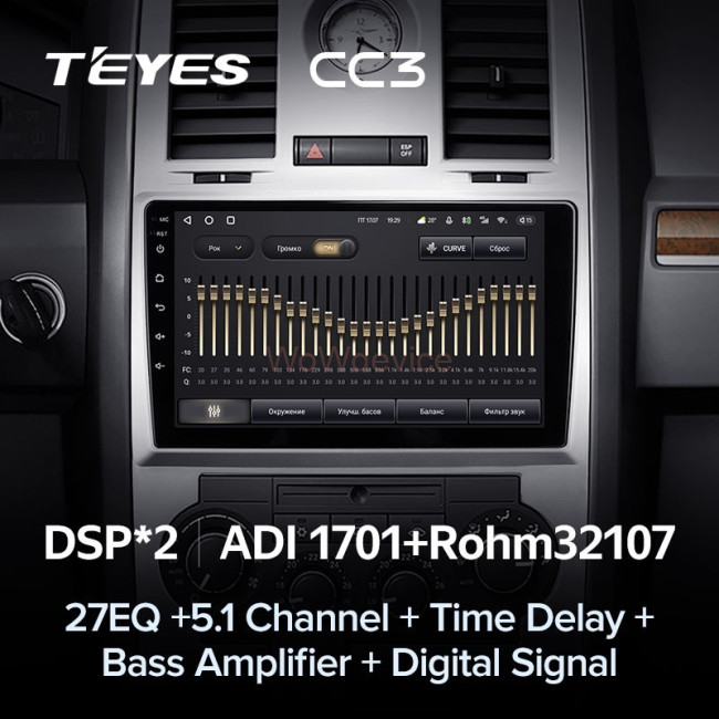 Штатная магнитола Teyes CC3 3/32 Chrysler 300C 1 (2004-2011) Штатная магнитола Teyes CC3 3/32 Chrysler 300C 1 (2004-2011)