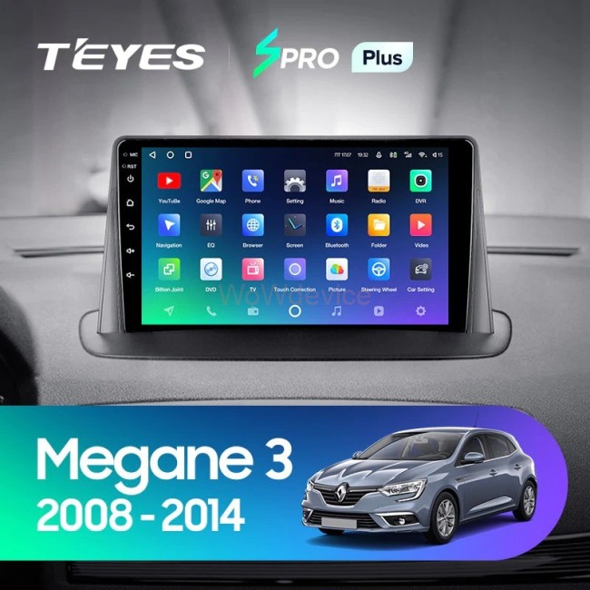 Штатная магнитола Teyes SPRO Plus 3/32 Renault Megane 3 (2008-2014)