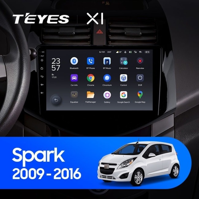 Штатная магнитола Teyes X1 4G 2/32 Chevrolet Spark M300 (2009-2016)