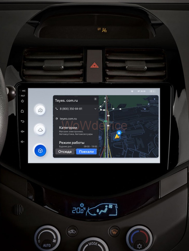 Штатная магнитола Teyes X1 4G 2/32 Chevrolet Spark M300 (2009-2016)