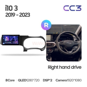 Штатная магнитола Teyes CC3 360 6/128 Hyundai i10 3 (2019-2023) Правый руль