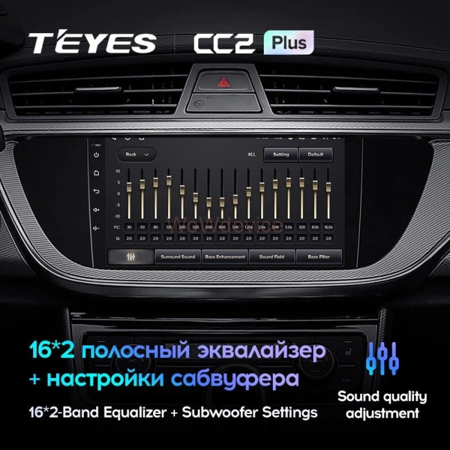 Штатная магнитола Teyes CC2 Plus 3/32 Geely Emgrand EC7 (2016-2020) F1 Штатная магнитола Teyes CC2 Plus 3/32 Geely Emgrand EC7 (2016-2020) F1