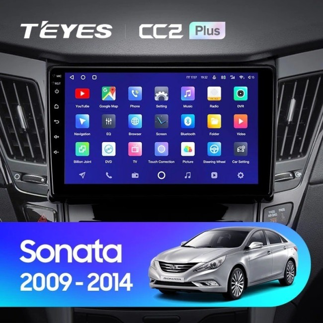 Штатная магнитола Teyes CC2L Plus 2/32 Hyundai Sonata 6 YF (2009-2014) Тип-B