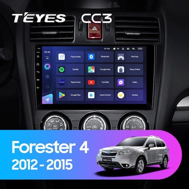 Штатная магнитола Teyes CC3 360 6/128 Subaru Forester 4 SJ (2012-2015) Тип-B