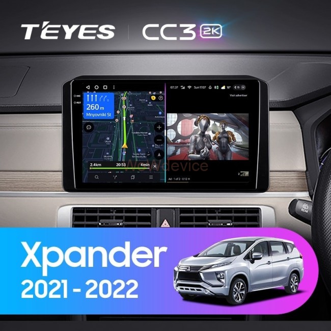 Штатная магнитола Teyes CC3 2K 4/32 Mitsubishi Xpander (2021-2022) Правый руль Штатная магнитола Teyes CC3 2K 4/32 Mitsubishi Xpander (2021-2022) Правый руль
