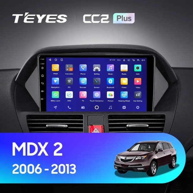 Штатная магнитола Teyes CC2 Plus 6/128 Acura MDX YD2 (2006-2013)