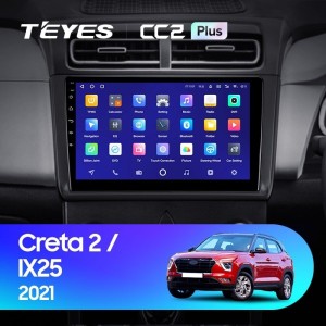 Штатная магнитола Teyes CC2 Plus 4/64 Hyundai Creta 2 2021+ (матовая) F1