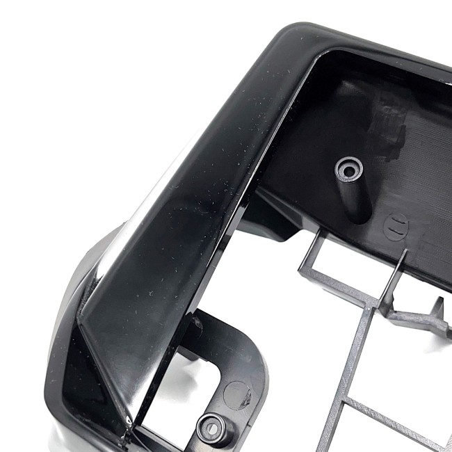 Рамка магнитолы 9.0" (цв.Глянцевый Черный) для PEUGEOT (2008) 2019+