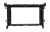 Рамка магнитолы 9.0" (цв.Глянцевый Черный) для TOYOTA Prius C 2017+ Левый руль / ver.1