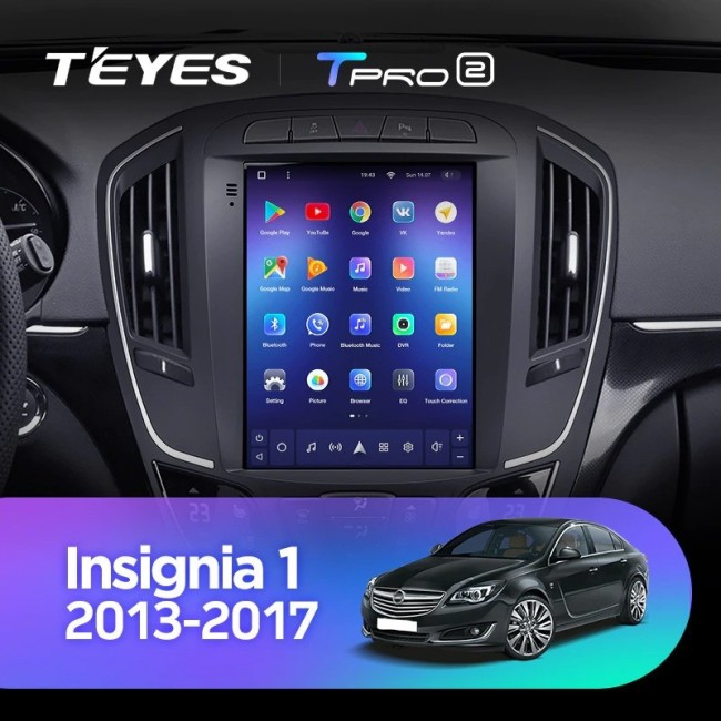 Штатная магнитола Tesla style Teyes TPRO 2 4/64 Opel Insignia 1 рестайлинг 2013-2017