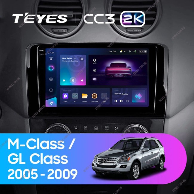 Штатная магнитола Teyes CC3 2K 6/128 Mercedes-Benz GL-Class X164 (2005-2009) F2