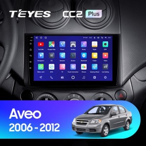 Штатная магнитола Teyes CC2 Plus 6/128 Chevrolet Aveo T250 (2006-2012)