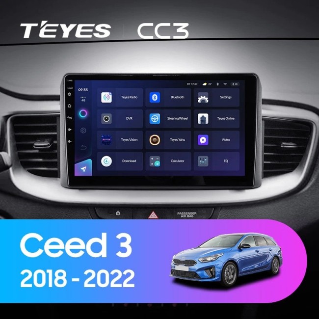 Штатная магнитола Teyes CC3 360 6/128 Kia Ceed 3 CD (2018-2022)