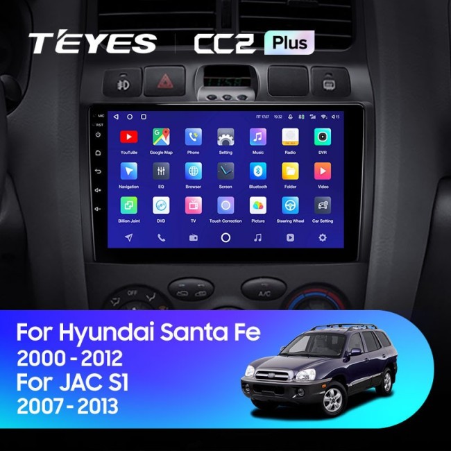 Штатная магнитола Teyes CC2L Plus 2/32 Hyundai Santa Fe SM (2000-2012)