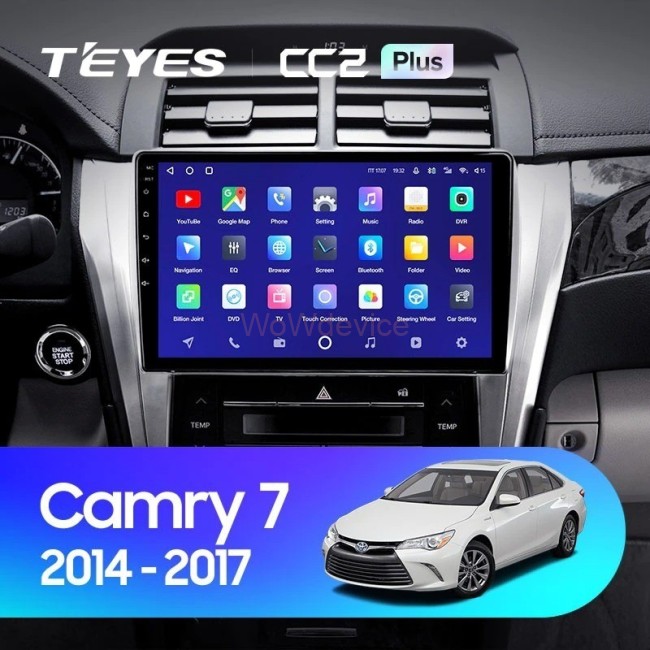 Штатная магнитола Teyes CC2L Plus 2/32 Toyota Camry 7 XV 50 55 (2014-2017) Тип-A