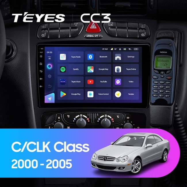Штатная магнитола Teyes CC3 4/64 Mercedes Benz C/CLK Class S203 W203 W209 A209 (2000-2005)