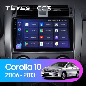Штатная магнитола Teyes CC3L 4/32 Toyota Corolla 10 E140 E150 (2006-2013) Тип-A