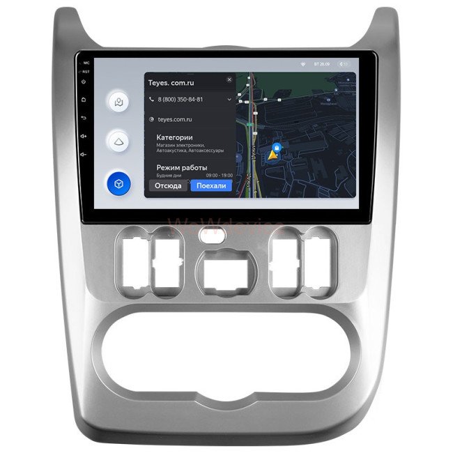 Штатная магнитола Teyes X1 4G 2/32 Renault Logan 1 (2010-2015)