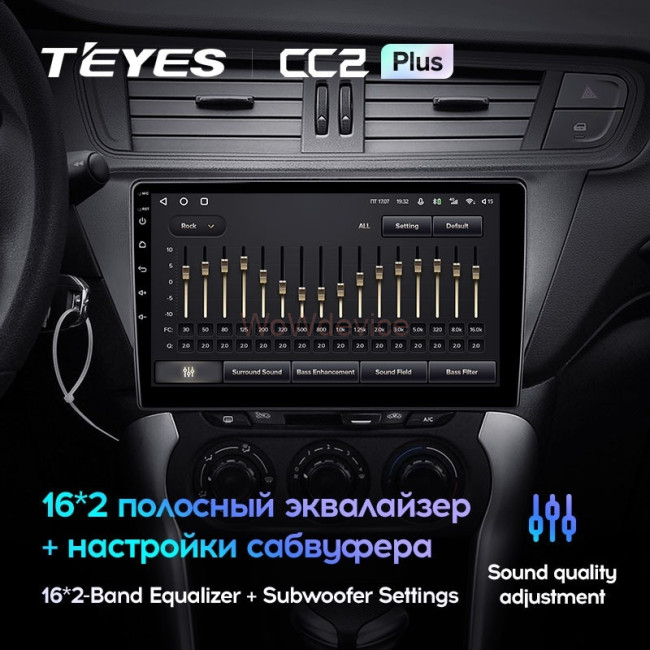 Штатная магнитола Teyes CC2L Plus 1/16 Citroen C3-XR (2010-2018) (F2)