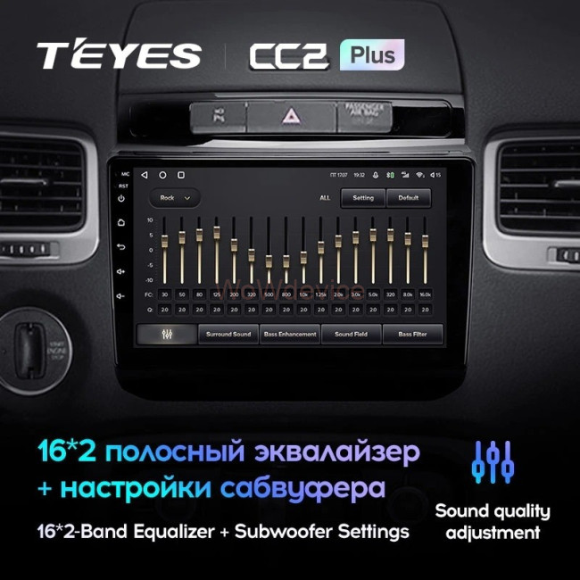 Штатная магнитола Teyes CC2 Plus 3/32 Volkswagen Touareg FL NF (2010-2018) Тип B