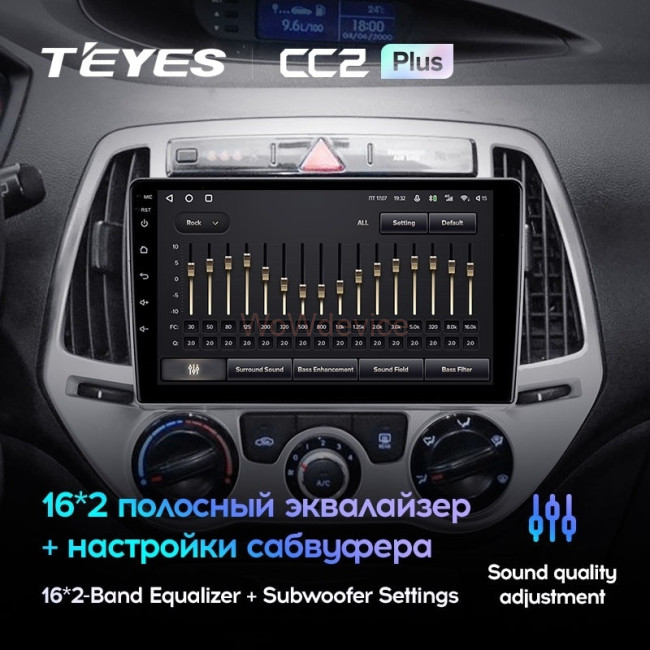 Штатная магнитола Teyes CC2 Plus 6/128 Hyundai i20 2 (2012-2014)