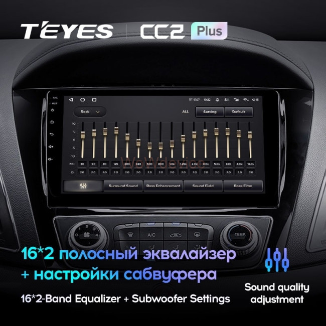 Штатная магнитола Teyes CC2L Plus 2/32 JAC Refine S5 (2013-2019)