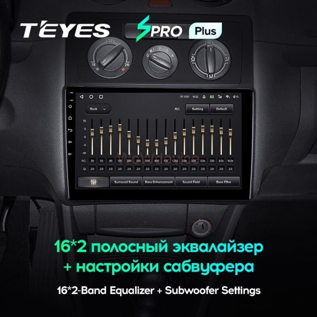 Штатная магнитола Teyes SPRO Plus 3/32 Volkswagen Caddy 2K (2004-2010)