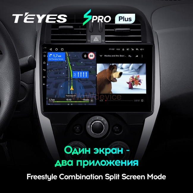 Штатная магнитола Teyes SPRO Plus 4/64 Nissan Sunny (2014-2019) F1