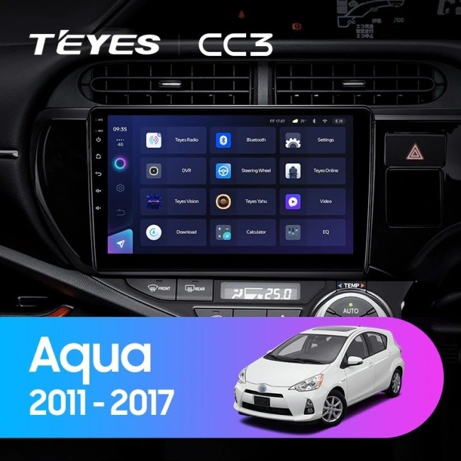 Штатная магнитола Teyes CC3 6/128 Toyota Aqua (2011-2017)