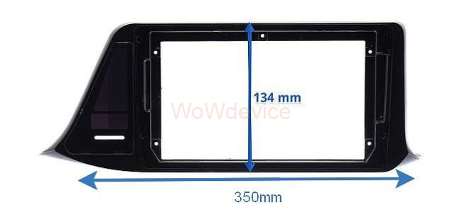 Рамка магнитолы 9.0" (цв.Глянцевый Черный) для TOYOTA C-HR 2016+ Правый руль / ver.1 Рамка магнитолы 9.0" (цв.Глянцевый Черный) для TOYOTA C-HR 2016+ Правый руль / ver.1